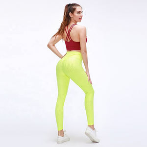 Vêtements de sport deux pièces exercice Yoga ensemble à vendre matériau respirant sans couture vêtements de sport femmes Yoga ensemble - Product Image 5