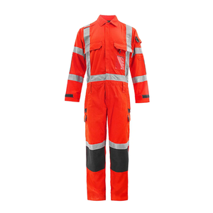 Pantalones de Trabajo de Poliéster Reflectantes, Resistentes al Fuego y de Alta Visibilidad, y Chaqueta Softshell de Dos Tonos, Uniformes de Trabajo Unisex - Product Image 2