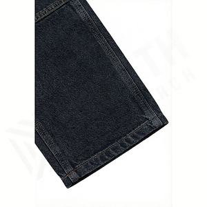 Custom Denim Straight Jeans Pants Men's Casual <b>Loose</b> Fit Hip Hop Vintage Winter Autumn Quick Dry High Quality Customized Color - Product Image 6