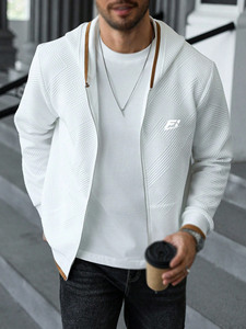 Sudaderas Casuales de Calle al por Mayor, OEM, ODM, con Cierre, Mangas Largas, Color Sólido, para Venta al por Mayor en EE. UU. - Product Image 5