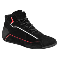 CHRIS KS-3 MY21 Chaussures de karting d'hiver Noir/Rouge EUR 46 Doublure en cuir véritable Caractéristique imperméable