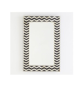 กรอบกระจกฝังกระดูกที่ทันสมัยสวยงามพร้อมลวดลายดอกไม้ทำด้วยมือสำหรับโต๊ะเครื่องแป้งในห้องน้ำผนังห้องนอนและการตกแต่งบ้านที่หรูหรา - Product Image 3