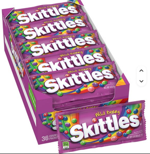 High Quality Bulk for Skittles Tropical Mint Gummy Candy 2.17 Ounce Bag with Coated Decoration Chewy Texture <b>Pack</b> of 36 Boxes - Product Image 6