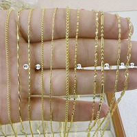 Cadenas de Collar Ajustables de Latón Chapado en Oro de 18K y Plata de Alta Calidad BCL1227 para Abalorios