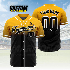 เสื้อเบสบอลสไตล์ล่าสุดเสื้อเจอร์ซีย์เล่นเบสบอลสินค้าของคุณเอง - Product Image 3