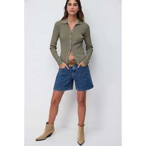 Chemise en tricot à col polo boutonné - Product Image 4