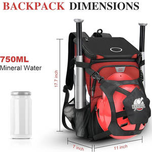 Sacs de baseball de couleur unie de haute qualité Nouveau style Sacs de baseball Accessoires de sport Sacs de baseball - Product Image 4