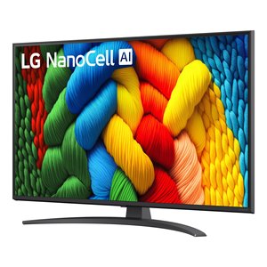 Televisor Inteligente LED de 43 Pulgadas, Serie WebOS NANO81 AI, Color Negro Carbón, 43NANO81A6A API - Product Image 1