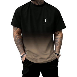 Camiseta Deportiva de Manga Corta para Hombre, Cuello Redondo, Ligera, para Entrenamiento Deportivo, Running, Gimnasio, Fitness, Ropa Deportiva Informal, Ropa Personalizada - Product Image 1