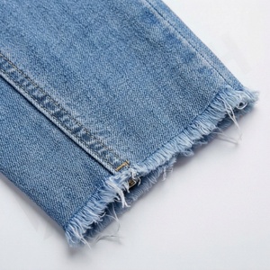 Fabricant professionnel de jeans pour femmes à taille haute, pantalons en coton respirant, impression personnalisée, vente en gros d'usine, vêtements de rue tendance - Product Image 6