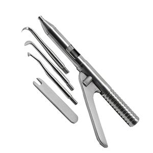 Ciseaux orthodontiques Frazier en acier inoxydable, 2 pièces, instrument pour tube sectionnel, manche doré, coupe-fil fin manuel, pour fils de couronne - Product Image 1