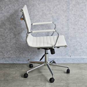 Modern Mid-Back Swivel Office Chair HOM1007-02 Leather Upholstered with Adjustable Height and Headrest for Home and Workshop - Product Image 6