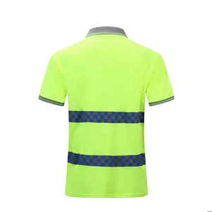 Vestes de sécurité d'hiver pour hommes Hi Vis 100% Polyester Vêtements de travail à manches courtes Logo personnalisable Vêtements de sécurité réfléchissants respirants - Product Image 3