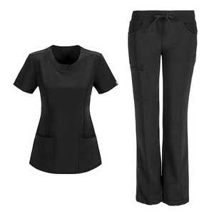 Conjuntos de uniformes personalizados, uniformes médicos antiarrugas, tops con cuello en V, traje de enfermería para mujer - Product Image 4