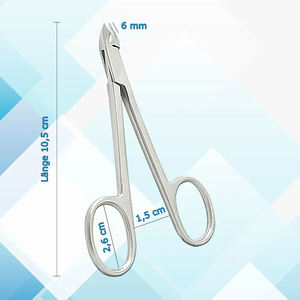 Ciseaux Style cuticule dissolvant tondeuse en acier inoxydable pince à cuticules étui de voyage outils de soin des ongles pour l'ouverture de la mâchoire large des doigts - Product Image 2