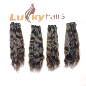 Bundles bruts indiens ondulés non traités 100% couleur naturelle noir Machine Double trame lâche vague profonde tissage Extensions de cheveux humains - Product Image 3