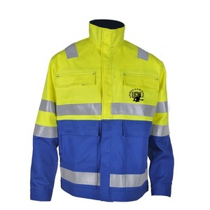 Ropa de Trabajo de Seguridad Reflectante OEM, Chaqueta de Seguridad Tipo Bomber de Poliéster de Alta Visibilidad Unisex, Certificación CE, Ropa y Abrigos de Trabajo Personalizados - Product Image 4