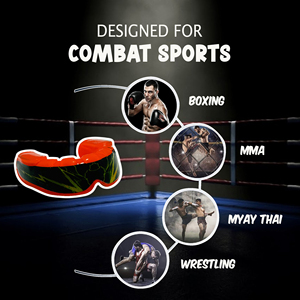 Protège-dents de boxe professionnel personnalisé avec équipement d'entraînement de boxe imprimé, équipement de protection sportive de haute qualité - Product Image 3