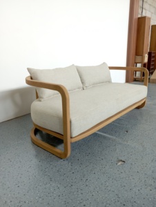 Sofá de Madera de Teca para Exteriores, 2 Plazas, Sillón Lounge para Patio, Piscina, Jardín, Hotel, Villa, Resort, Fabricante de Muebles de Indonesia - Product Image 2