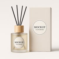 Pot en verre personnalisé avec boîte de marque pour bougies, Diffuseurs de parfum de maison Premium OEM Packaging Solutions ISO9001