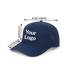 Gorra de Golf Clásica con Logotipo Personalizado, 5 Paneles, Corte Láser Perforado, Cierre Trasero de Plástico, Gorra Deportiva de Fábrica - Product Image 5