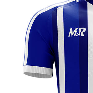 Uniformes de football et de football d'équipe personnalisés en bleu | Hommes Femmes Jeunes Tailles | Vêtements de sport légers à séchage rapide en gros - Product Image 3