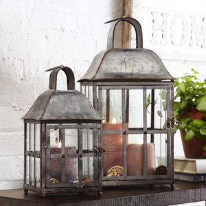 Vintage Style Metal Candle Holder Indoor <b>Outdoor</b> Decorative <b>Hanging</b> Lantern with LED <b>Light</b> for Home Events Parities Weddings - Product Image 6
