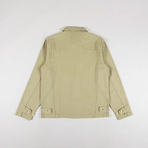 Veste Safari en Toile de Canard Imperméable et Coupe-Vent, Lavage à la Pierre, Fermeture Éclair, Patch Brodé Personnalisé, Longueur Classique, Lavée Vintage, Homme - Product Image 2