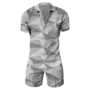 <b>Cheap</b> Men's Breathable 2 Piece Set Trendy Stylish Bottoms Formal Clothes for Men - Product Image 4