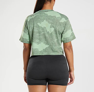 Venta al por mayor de camisetas con cuello redondo y logotipo personalizado para mujer, nuevo diseño de alta calidad, ropa deportiva informal, respetuosa con el medio ambiente - Product Image 5