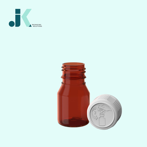 Fabricant du Vietnam Bouteille de sirop PET 30 ml ronde carrée avec couvercle CR Ambre Meilleur prix Fabricant du Vietnam M0767 - Product Image 1