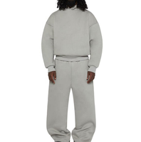 Ensemble de survêtement pour homme personnalisé, 100% coton, écologique, respirant, coupe-vent, molleton épais, taille plus, haute qualité
