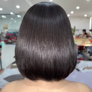 Color negro Bob Factory Precio al por mayor 100% Peluca de cabello humano vietnamita Peluca de encaje frontal 2025 - Product Image 5