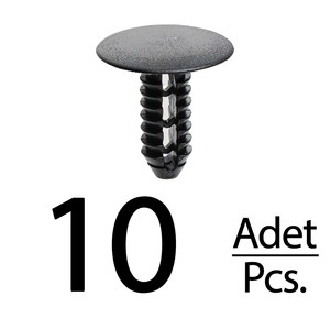 <b>Upholstery</b> Clips for Fiat Ducato - Black - 10 Pieces - Product Image 1