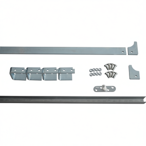 Juego de Rieles Guía de Acero Galvanizado 80785 para Cercas, Enrejados y Puertas, Tamaño del Riel 30x5mm, Rodillos de 60 mm, HBS-BETZ - Product Image 3