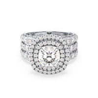 REYES Solitaire Bague de fiançailles en argent sterling 925 certifiée GRA Moissanite pour femme Cadeau de mariage minimaliste Bagues fines