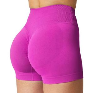 Conjunto de pantalones cortos de Yoga para deportes informales para mujer, conjunto de Yoga con estampado de cintura alta para secado de verano, conjunto de pantalones cortos sólidos - Product Image 3