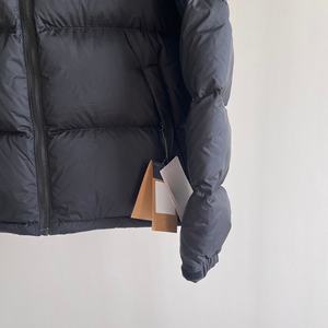 Veste d'hiver épaisse de haute qualité personnalisée, rembourrage en duvet, couleur unie, veste matelassée à capuche pour homme, pour l'extérieur - Product Image 5