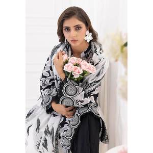 Conjunto de traje de 3 piezas sin coser de tela de algodón negro para mujer - Product Image 4