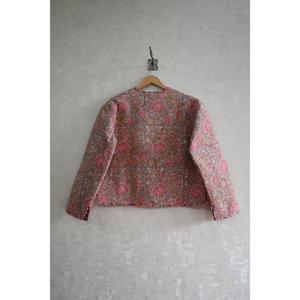 Veste réversible en coton matelassé à imprimé floral tissé à la main, écologique, pour femmes, vêtements décontractés d'hiver - Product Image 4