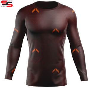 Men's Summer Fitness <b>T</b>-<b>shirt</b> Quick drying Sports Short <b>Sleeve</b> Round Neck Gradient <b>Stripe</b> Printed full <b>sleeve</b> - Product Image 3