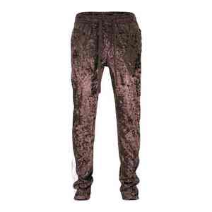 Conjunto Deportivo de Terciopelo Personalizado para Hombre, Estilo Casual de Invierno, Estampado Sólido, Mangas Largas, Alta Visibilidad, Transpirable, Unisex, 100% - Product Image 5