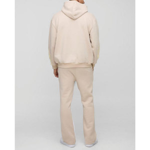 Chándal de hombre de alta calidad, Color sólido, logotipo personalizado, ropa de calle, chándales transpirables de algodón 100% - Product Image 5