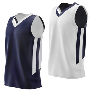 Maillot de basket-ball personnalisé pour homme, à séchage rapide, maillot de basket-ball professionnel, maillot rétro, respirant, double face, réversible - Product Image 1