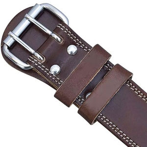 Ceintures de musculation en cuir de vache pour hommes, équipement de sécurité pour la musculation, ceinture d'entraînement en cuir pour la musculation - Product Image 4