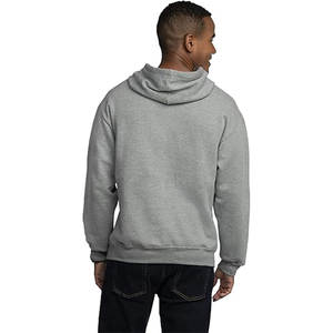 Sweat à capuche unisexe gris chiné meilleure qualité hiver motif solide bien ajusté prix raisonnable col haut à capuche - Product Image 2