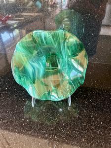 Bol à nourriture en résine époxy décorative pour une table à manger de luxe, bol à nourriture en résine époxy artisanal avec des motifs artistiques uniques - Product Image 4