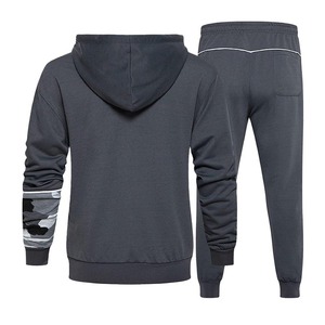 Men's Hooded <b>Camouflage</b> Tracksuit Full Zipper Casual Sportswear Set Breathable Polyester Autumn Wear - Product Image 6