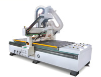 Atc Cnc Router Machine avec scie 9kw Spindle Liner Nesting Auto Tools Changing Wood Router Machine High Speed