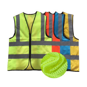 <b>Heavy</b>-<b>Duty</b> Security Guard Safety Vest with Multi-Functional Pockets and <b>Zipper</b> Front Designed for Warehouse Workers - Product Image 3